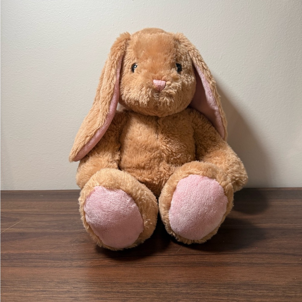 Build A Bear Pawlette Bunny Plush Tan Pink 16”